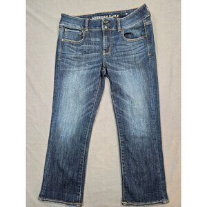 American Eagle Outfitters Artist Crop Jeans Womens Size 8 Short